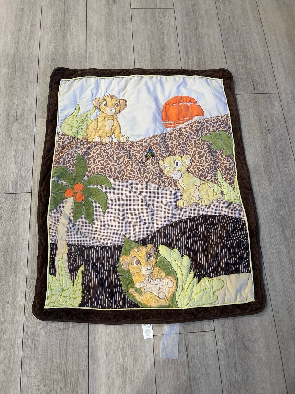 Disney Baby Lion King Simba’s Wild Adventure Quilted Crib Blanket Nursery